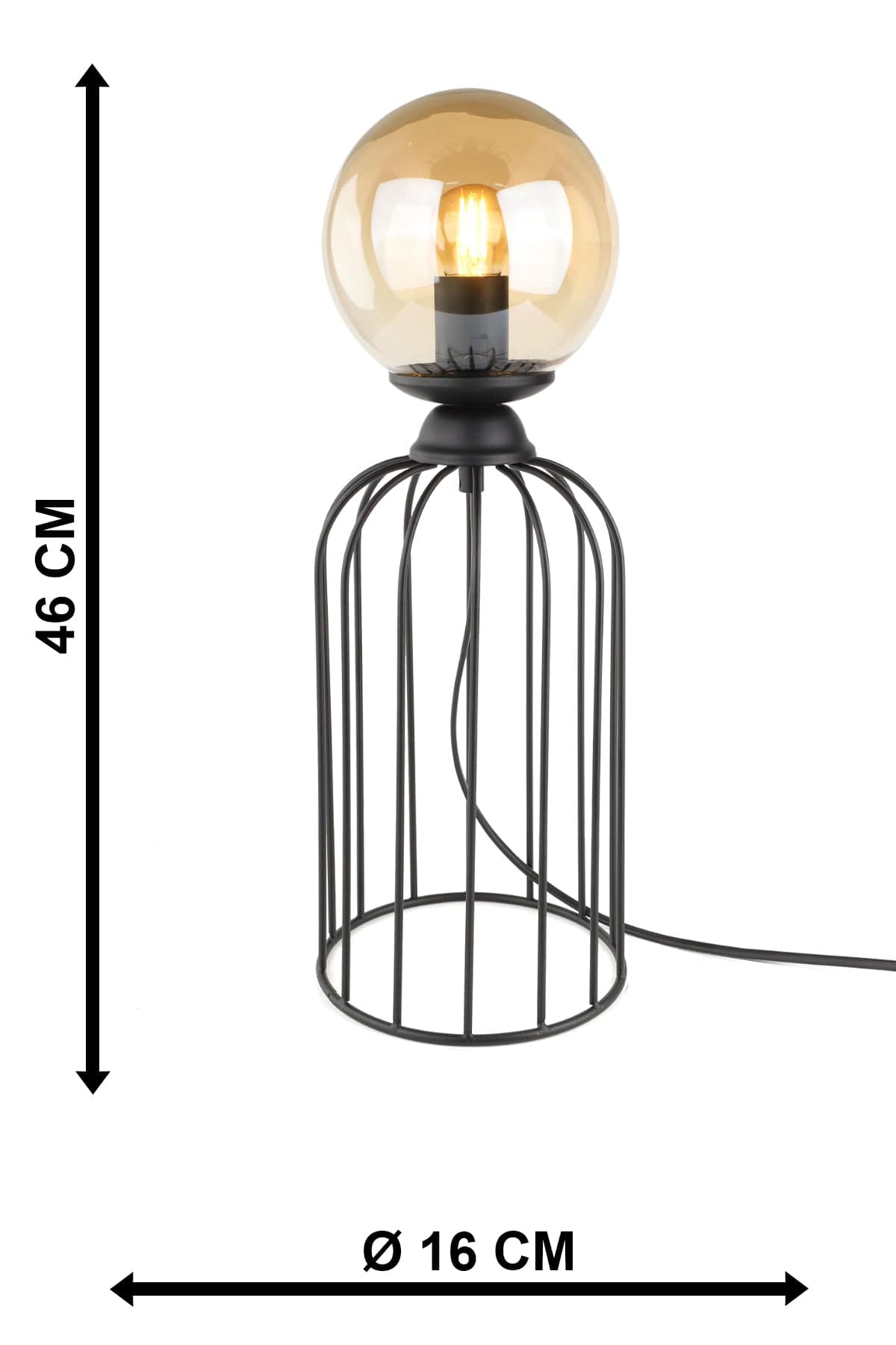 Oyo Lampada da tavalo Tema Nero