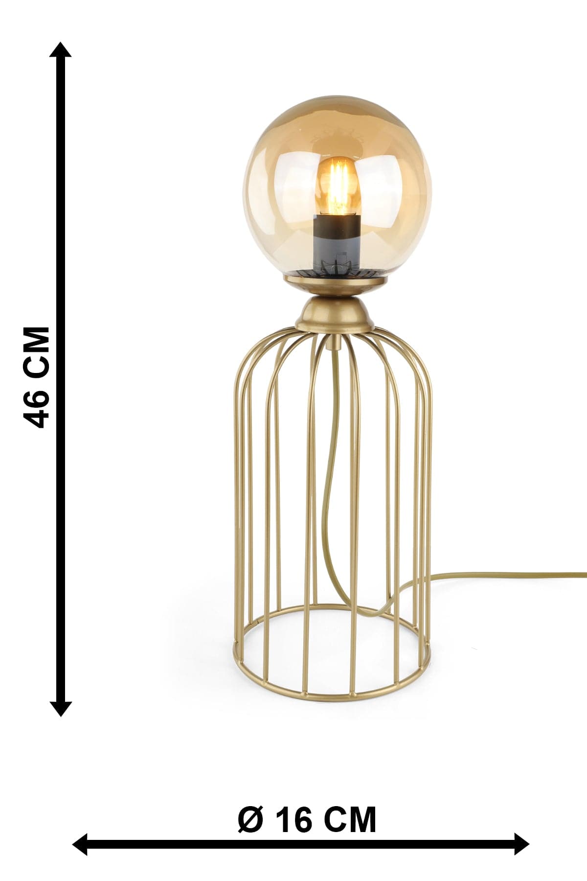 Oyo Lampada da tavalo Tema Ottone