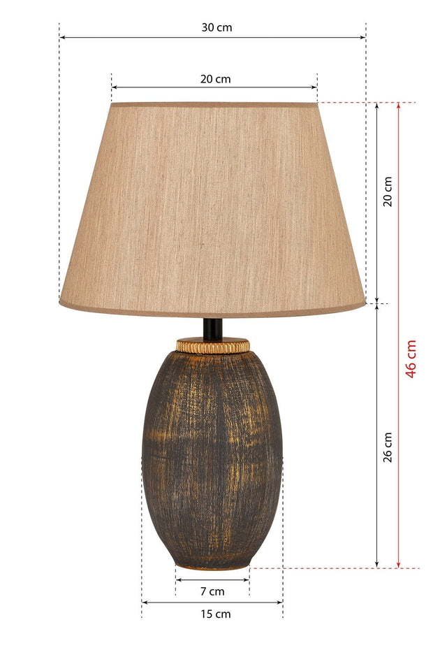 Asir Lampada da tavalo TM169 Marrone