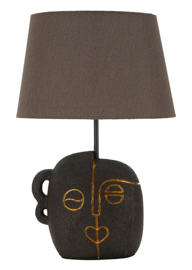 Mauro Ferretti Lampada da tavalo Tribal -A- Marrone