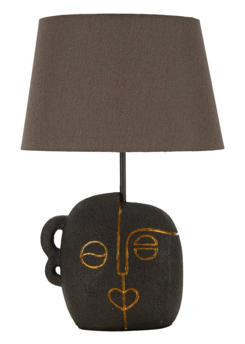 Mauro Ferretti Lampada da tavalo Tribal -A- Marrone