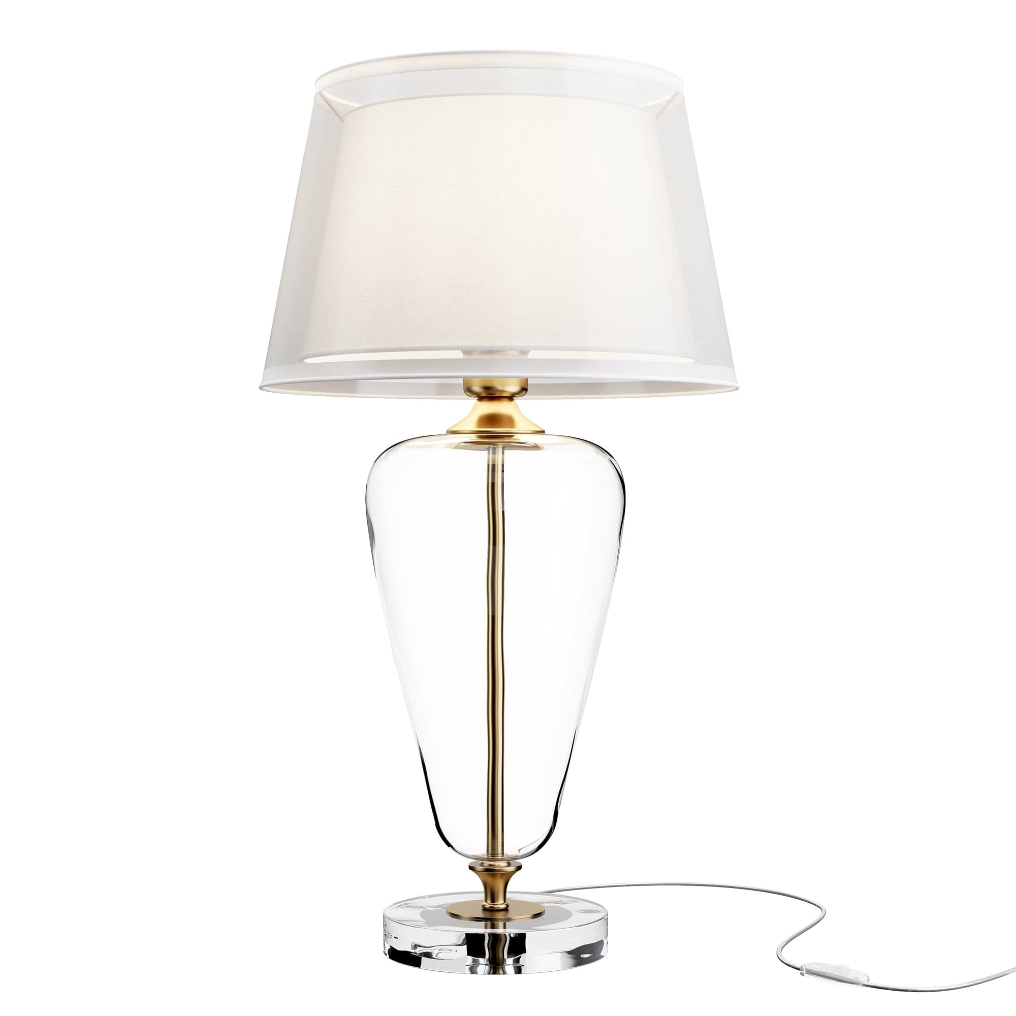 Lampada da tavalo Verre Ottone