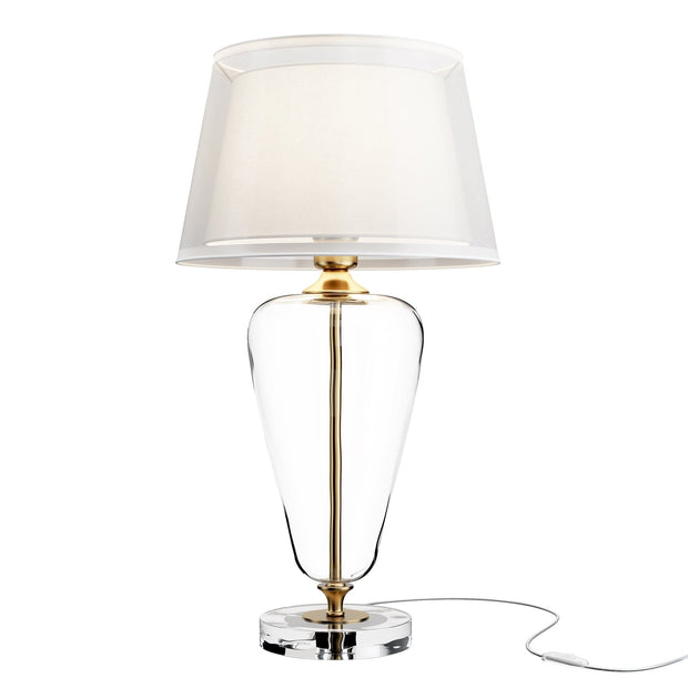 Lampada da tavalo Verre Ottone
