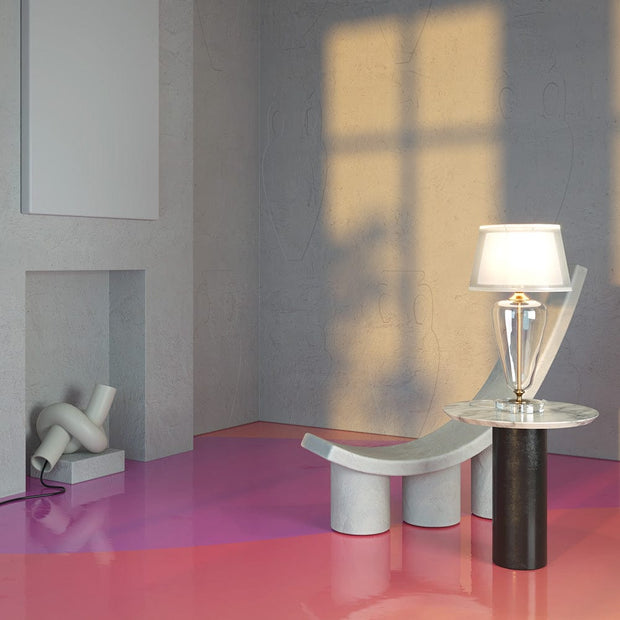 Lampada da tavalo Verre Ottone (1)