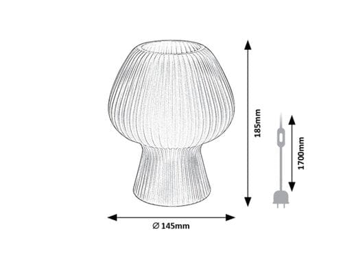 RabaLux Lampada da tavalo Vinelle 74024 Fumè