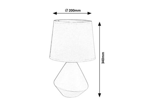 RabaLux Lampada da tavalo Wendy 5221 Marrone