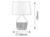 RabaLux Lampada da tavalo Yvette 4370 Bianco
