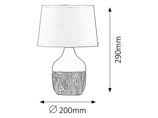 RabaLux Lampada da tavalo Yvette 4370 Bianco
