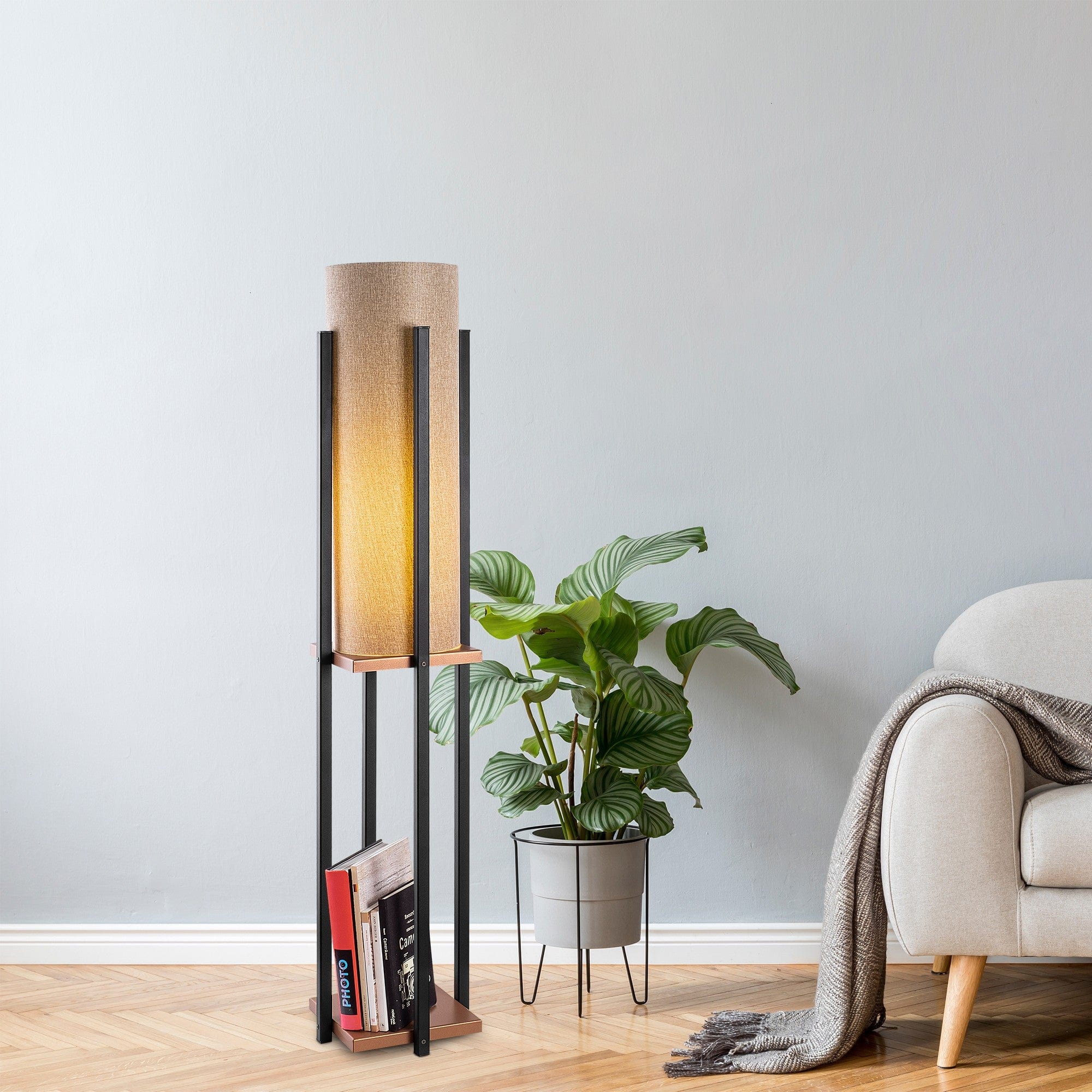 Asir Lampada da terra 7128 Nero