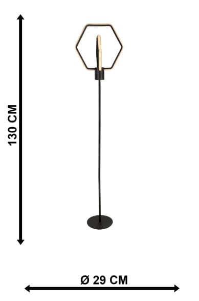 Oyo Lampada da terra Alena Nero
