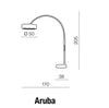 Azzarddo Lampada da terra Aruba AZ0169 Nero