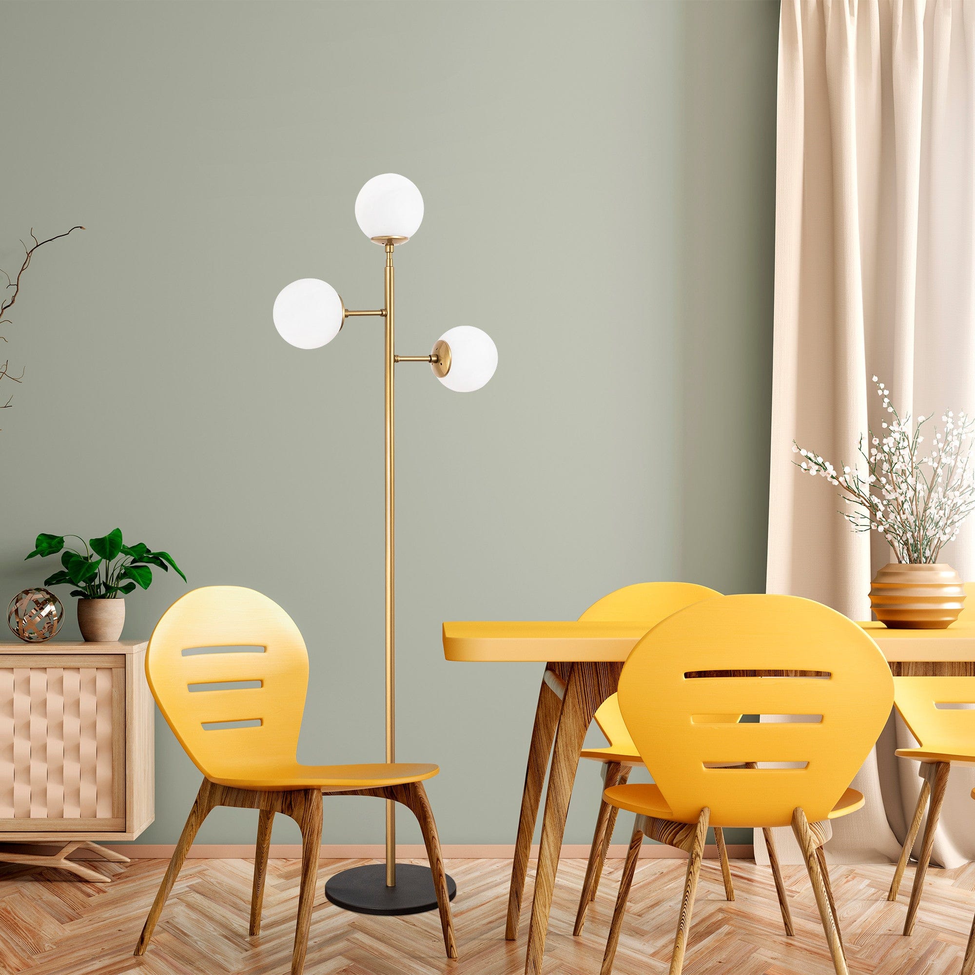 Asir Lampada da terra Atmaca 10290 Oro