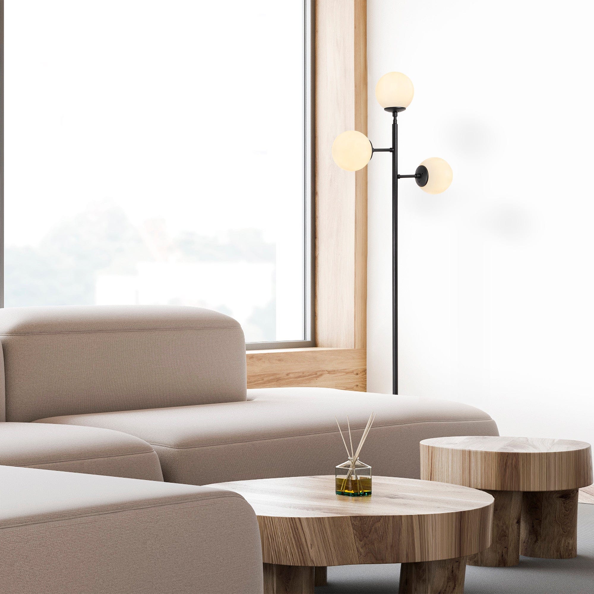 Asir Lampada da terra Atmaca 10300 Bianco