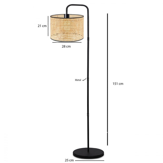 Asir Lampada da terra AYD-3269 Naturale