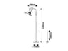 RabaLux Lampada da terra Azim 74003 Nero