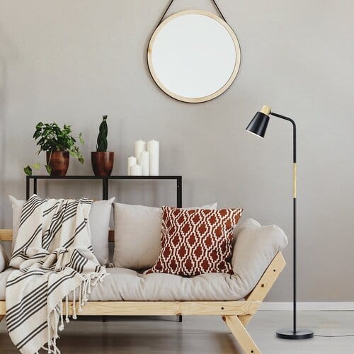 RabaLux Lampada da terra Azim 74003 Nero