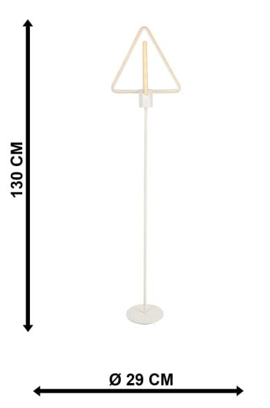 Oyo Lampada da terra Baris Bianco