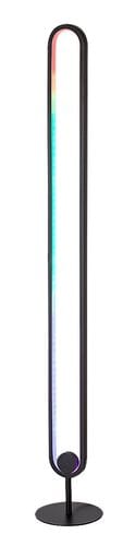 RabaLux Lampada da terra Barto 74051 Nero