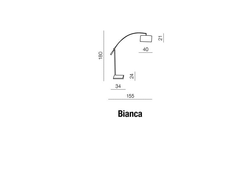 Azzarddo Lampada da terra Bianca AZ0005 Bianco