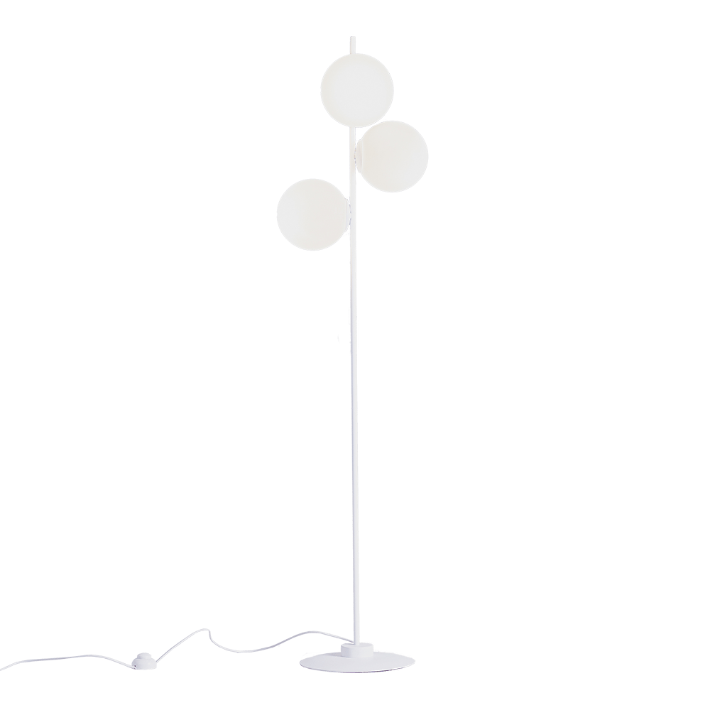 Customform Lampada da terra Bobler Bianco