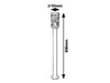 RabaLux Lampada da terra Budapest 8890 Marrone