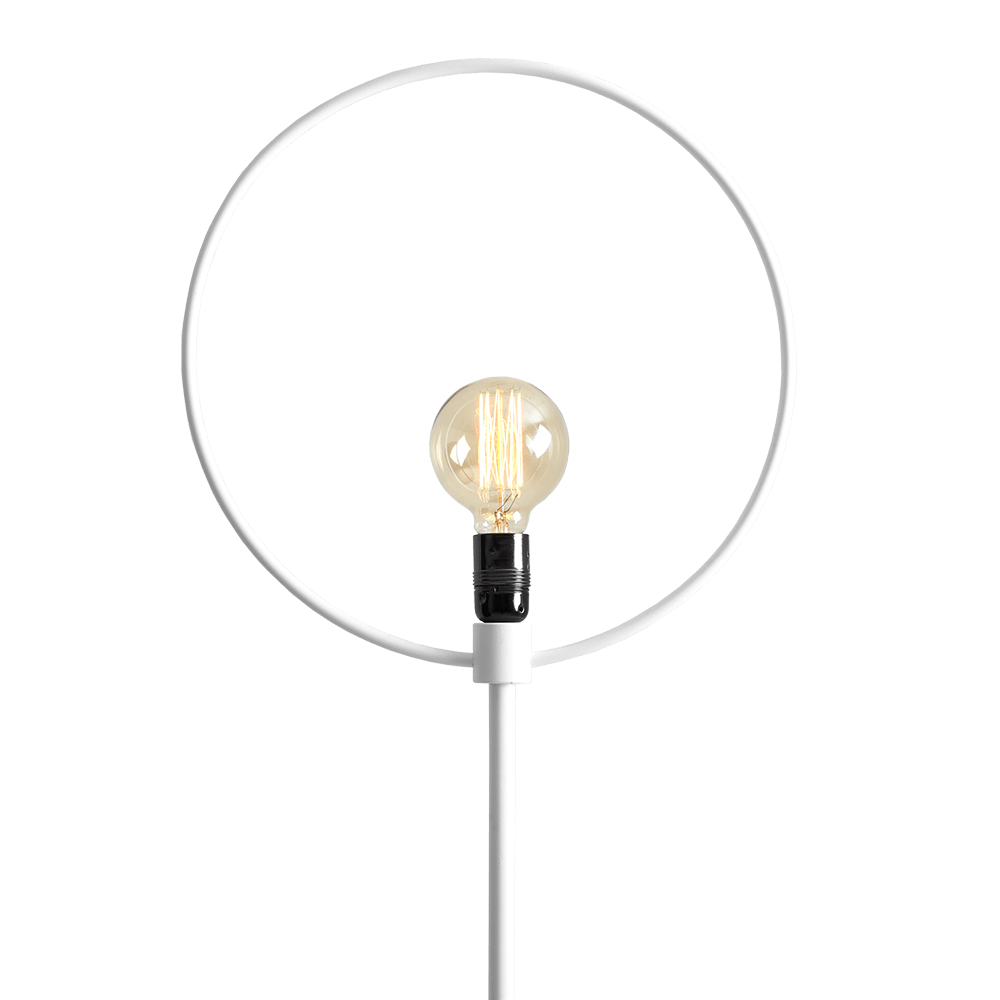 Customform Lampada da terra Bullet Bianco