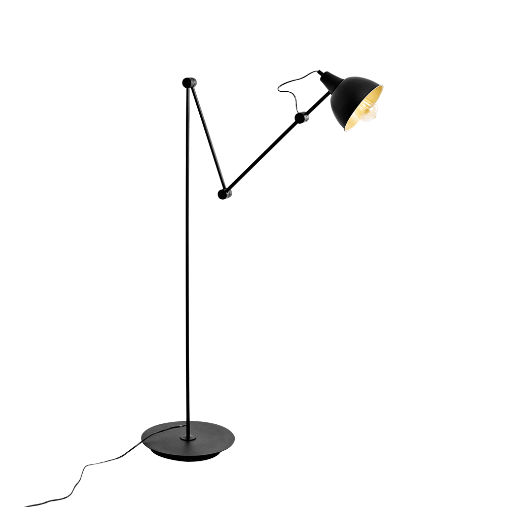 Customform Lampada da terra Coben Floor Nero