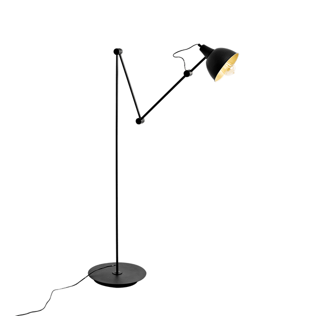 Customform Lampada da terra Coben Floor Nero