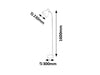 RabaLux Lampada da terra Derek 4328 Bianco