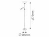 RabaLux Lampada da terra Diana 4059 Bianco