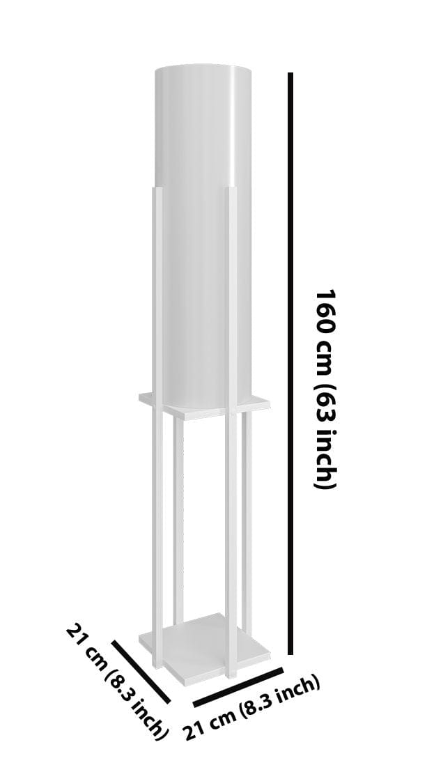 Asir Lampada da terra Dor Bianco