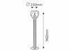 RabaLux Lampada da terra Dresden Tall 8440 Cromo