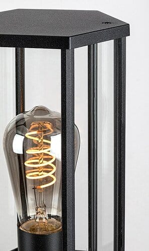 RabaLux Lampada da terra Dubrovnik 7240 Nero