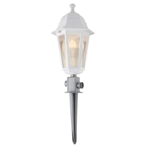 Oyo Lampada da terra esterno Cime Altigen Bianco