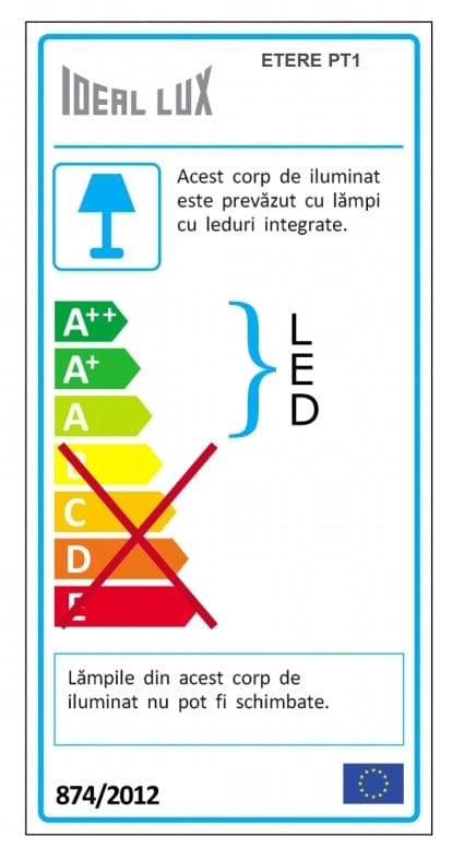 IdealLux Lampada da terra Etere PT1 Antracite