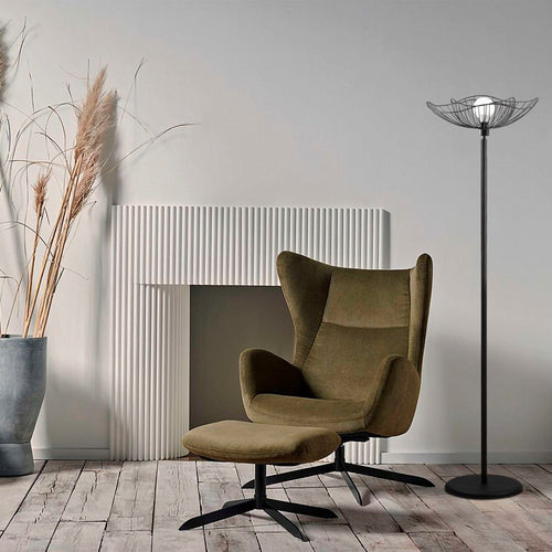 Asir Lampada da terra Farac 4100 Nero
