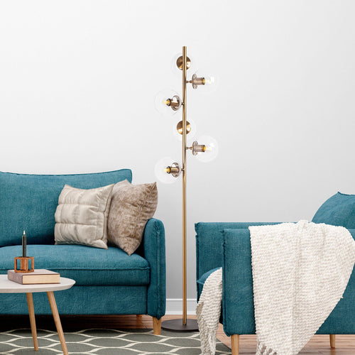 Asir Lampada da terra Fazli 10505 Ottone