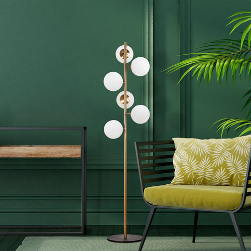 Asir Lampada da terra Fazli 10510 Ottone
