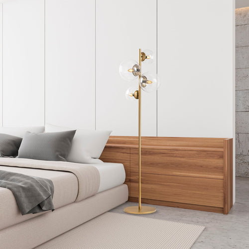Asir Lampada da terra Fazli 10524 Ottone