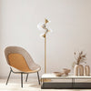 Asir Lampada da terra Fazli 10524 Ottone