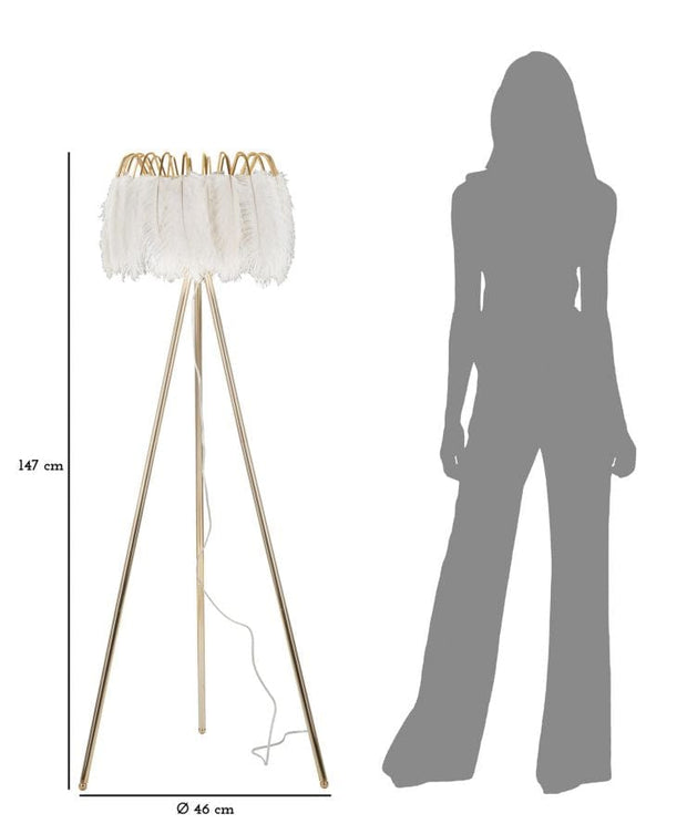 Mauro Ferretti Lampada da terra Feather Oro