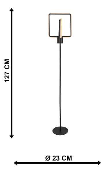 Oyo Lampada da terra Ferah Nero