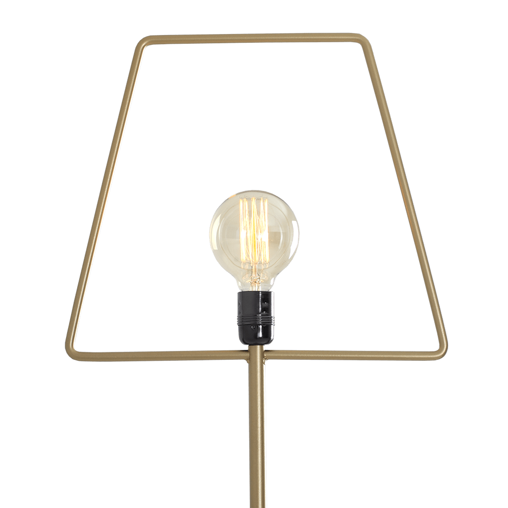 Customform Lampada da terra Firkant Oro