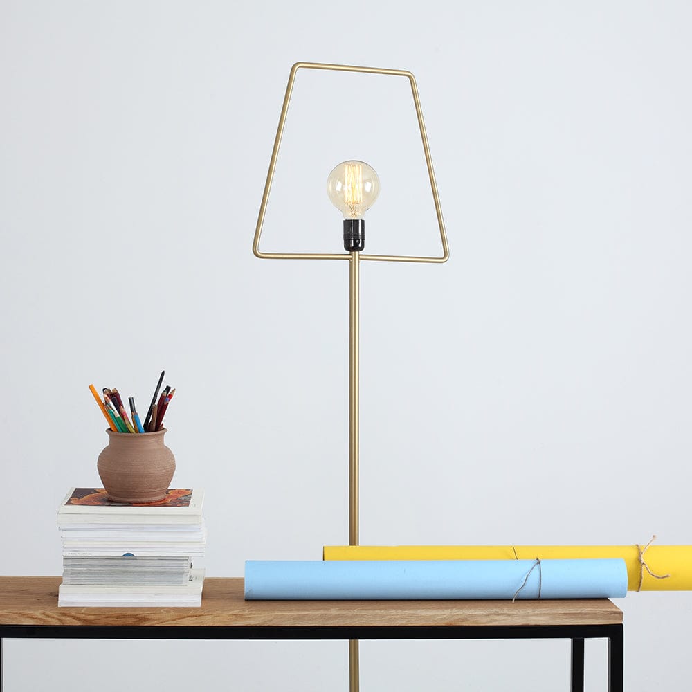 Customform Lampada da terra Firkant Oro