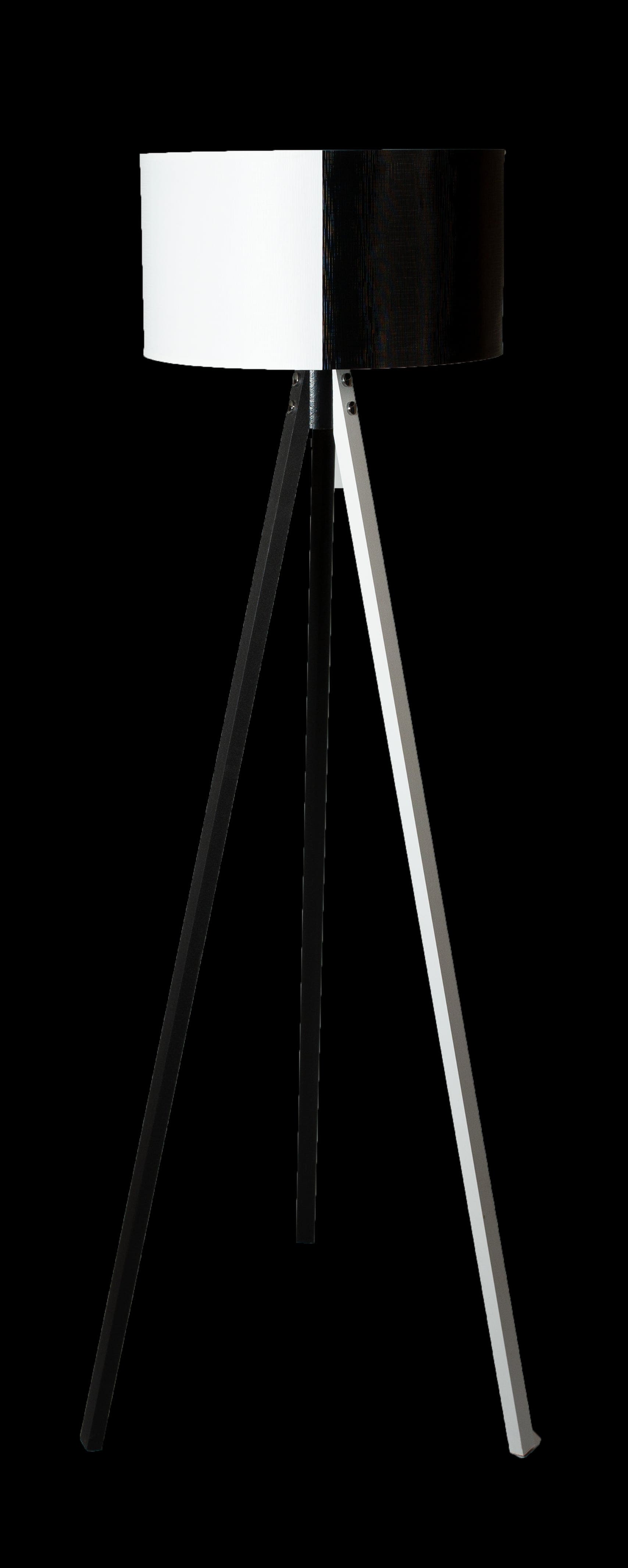 Oyo Lampada da terra Floor Bianco e Nero