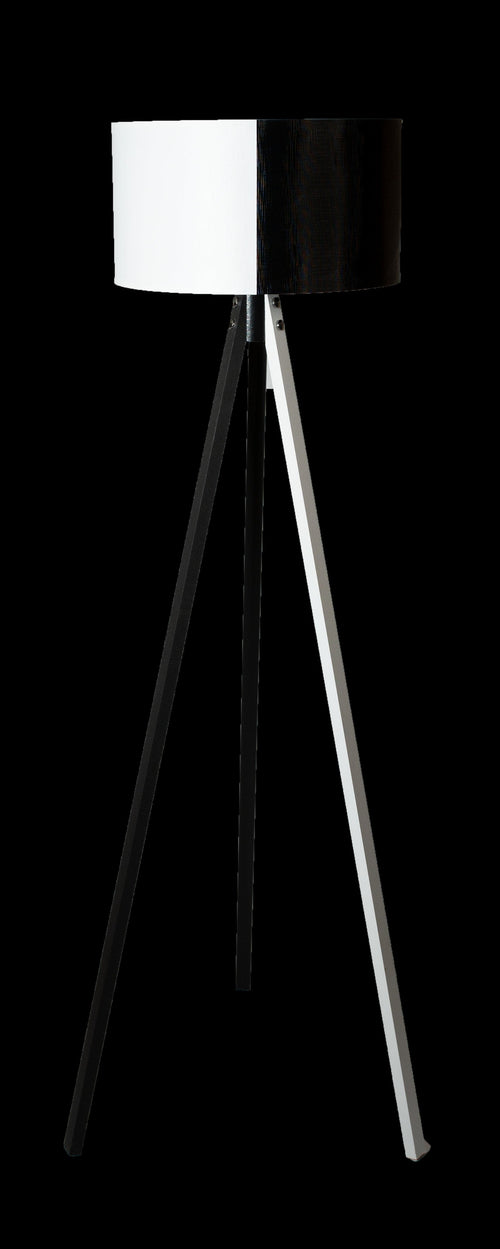 Oyo Lampada da terra Floor Bianco e Nero