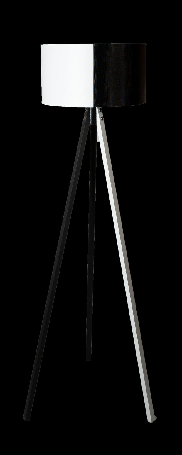 Oyo Lampada da terra Floor Bianco e Nero