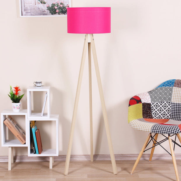 Oyo Lampada da terra Floor Fucsia