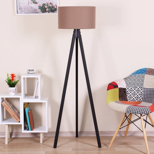Oyo Lampada da terra Floor Marrone