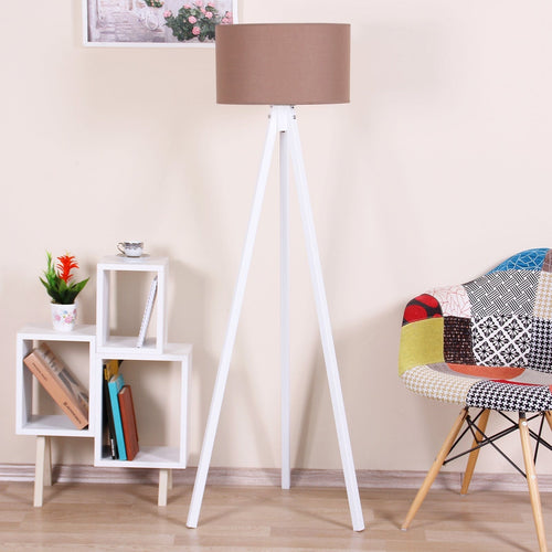 Oyo Lampada da terra Floor Marrone
